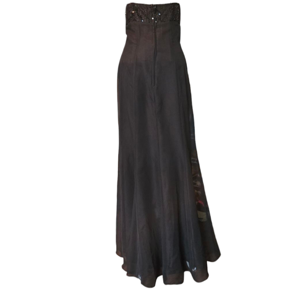 Vintage De Laru Formal 90's Halter Dress Size 5 6 - Picture 3 of 9
